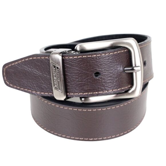Genuine Dickies Men Dickies BLACK BROWN GENUINE LEATHER 1 3/8\